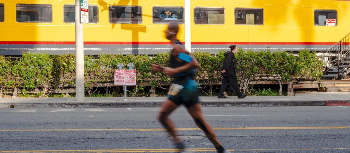 man running